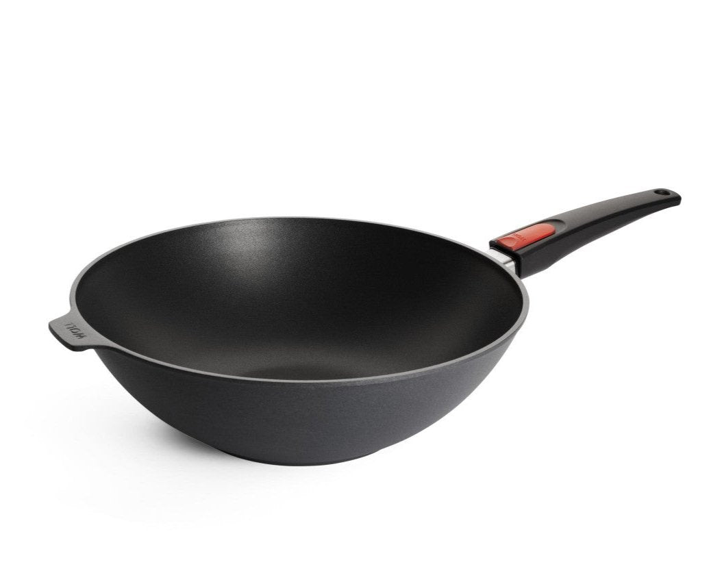 Woll Diamond Lite Wok with Lid, Detachable Handle